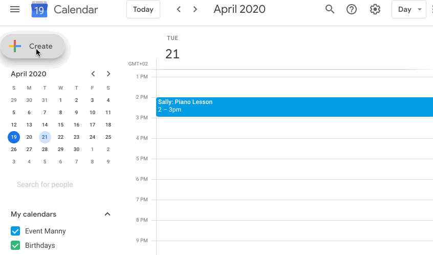 google calendar conflicts create more options